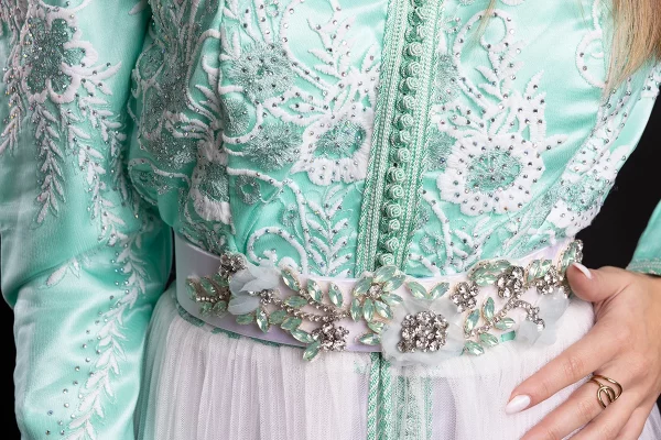 Caftan Raffiné en Dentelle - Réf : AS1