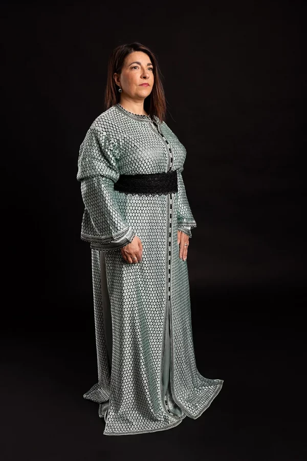 Caftan Vert et Noir