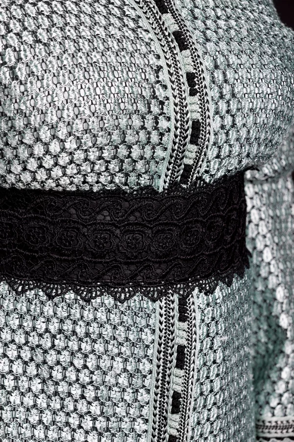 Caftan Vert et Noir