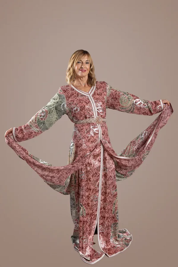 Caftan Deux Pièces Scintillant - Réf : AS26