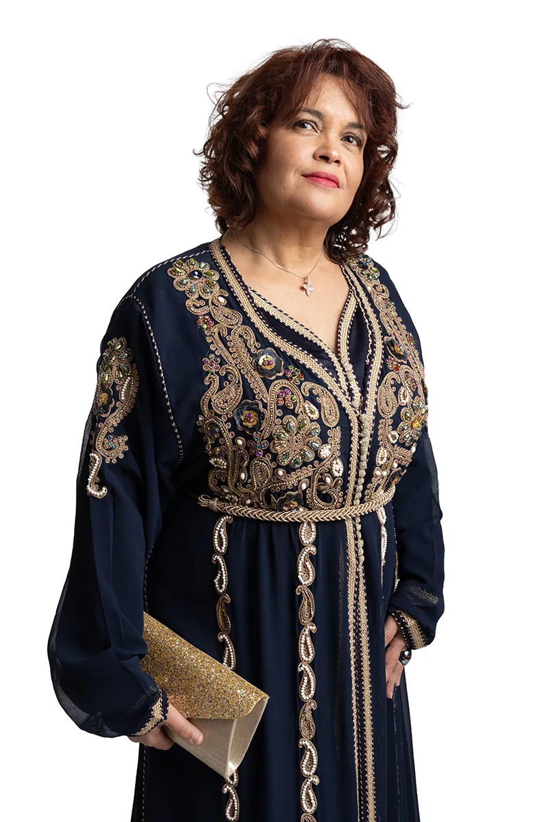 Caftan Broderies et Perles - Réf : AS27