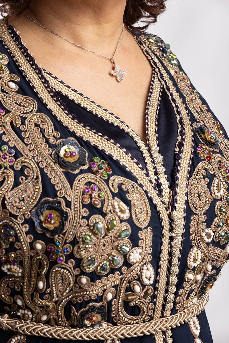 Caftan Broderies et Perles - Réf : AS27