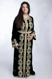Caftan Traditionnel en Velours - Réf : AS25