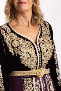 Caftan Violet - Réf : AS9