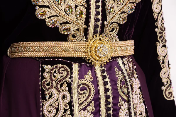 Caftan Violet - Réf : AS9