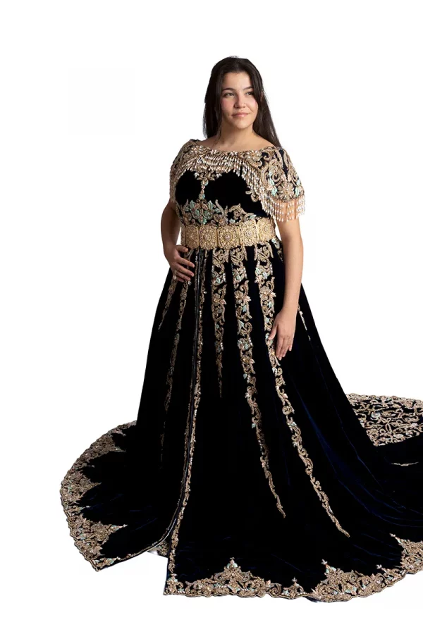 Robe de Mariée Orientale Bleu Royal