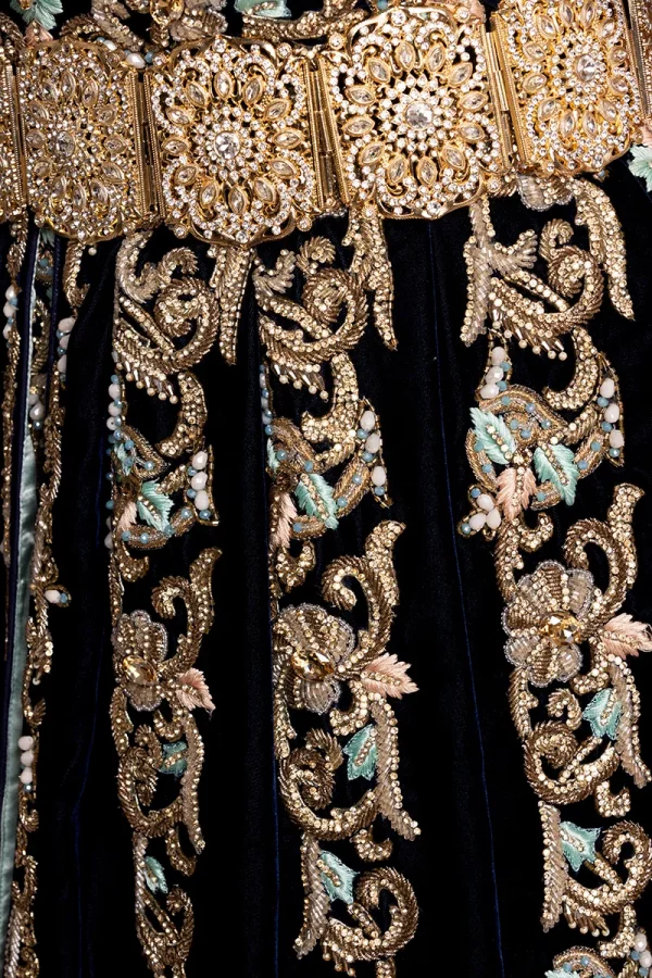 Robe de Mariée Orientale Bleu Royal