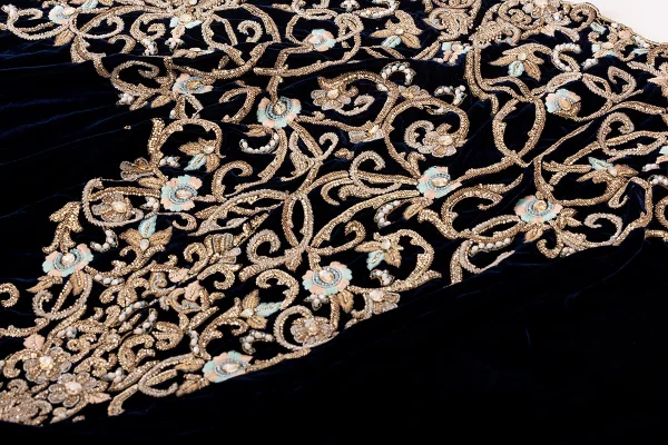 Robe de Mariée Orientale Bleu Royal