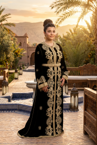Caftan Traditionnel en Velours