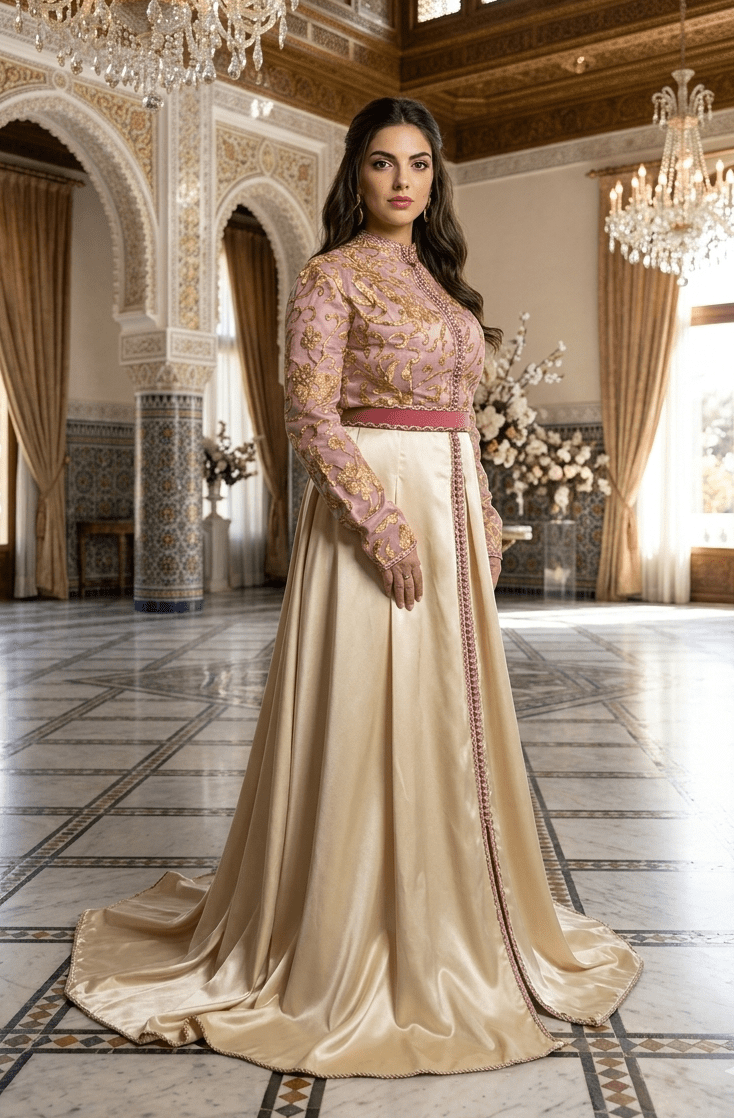caftan en satin