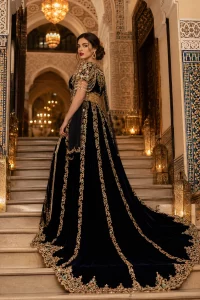 Robe de Mariée Orientale Bleu Royal