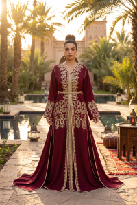 Caftan bordeaux
