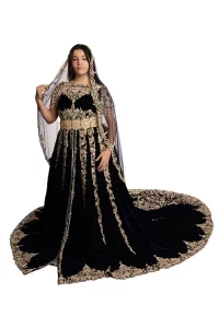 Robe de Mariée Orientale Bleu Royal