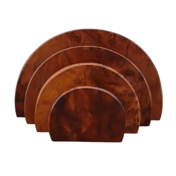 Porte-lettres en loupe de thuya