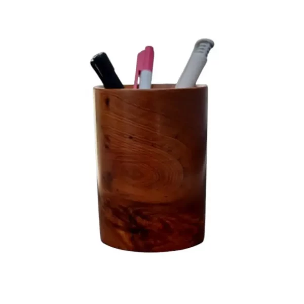 porte stylo en loupe de thuya