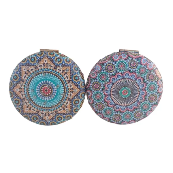 Miroir de poche Rond avec strass – Image 6