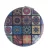 Rond Damier de motifs floraux
