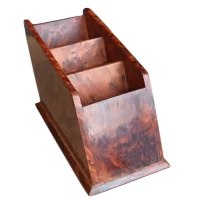 Support de télécommande en Loupe de Thuya