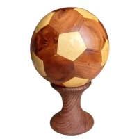 Ballon de foot en Loupe de Thuya