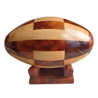 Ballon de rugby en Loupe de Thuya