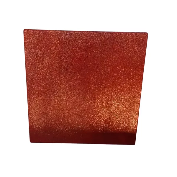 Boîte en cuir rouge pailleté