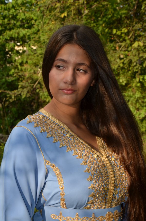 Caftan Bleu Azur - Ref AS39