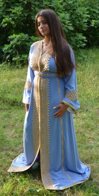 Caftan Bleu Azur Réf : AS39