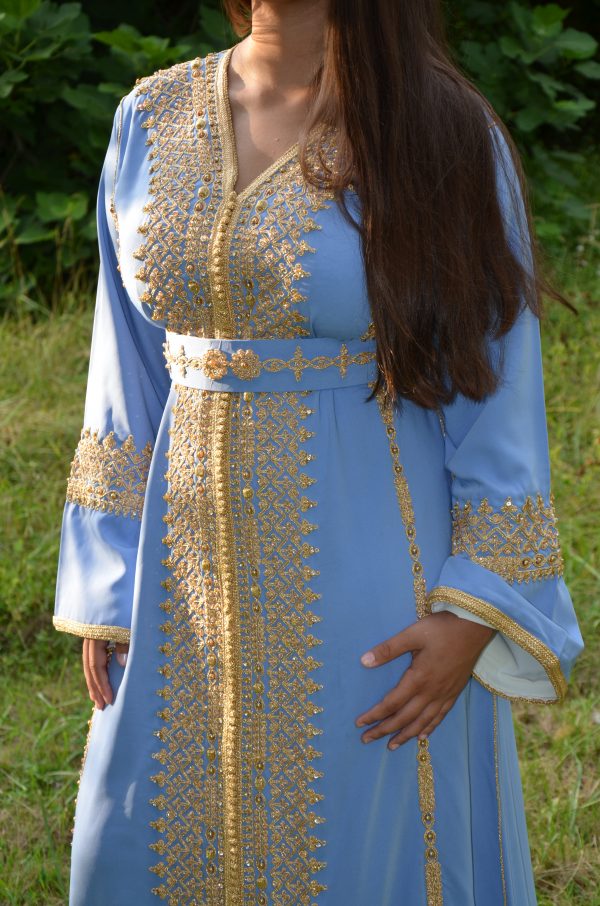 Caftan Bleu Azur - Ref AS39