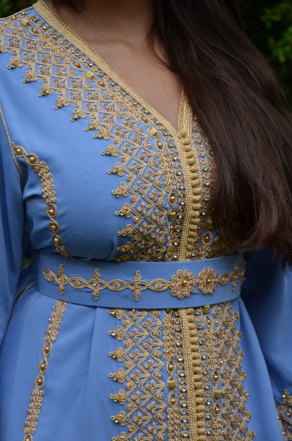 Caftan Bleu Azur - Ref AS39