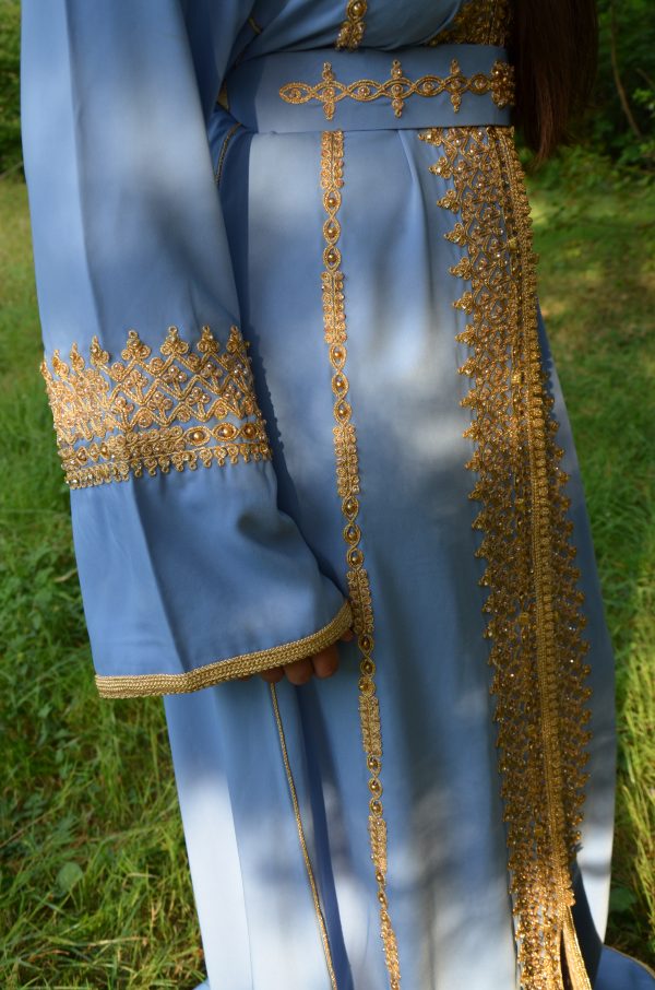 Caftan Bleu Azur - Ref AS39