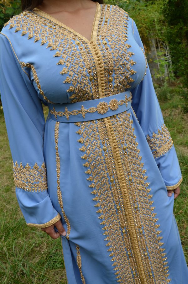 Caftan Bleu Azur - Ref AS39